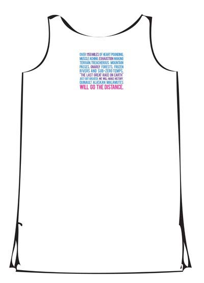 White Iditarod Mals Go The Distance Tank Top - backt